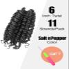 KAVSORAPI Passion Twist Hair,6 Inch Passion Twist Braiding Hair,Short Pre Looped Crochet Twist Jumbo Pre-twisted Two Strand Braids 8 Packs (Salt and Pepper) view 2