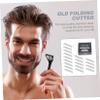 Ipetboom Stainless Steel Single Razor Blades 100pcs Men's Safety Razor Blades for Barbershop Use Old Folding Design Compatible Manual Shaving view 3