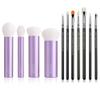Jessup Eyeshadow Brush Set 7pcs Fluffy T334 Bundled with Face Kabuki Makeup Brushes Set T517 view 1