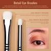 Jessup Eyeshadow Brush Set 7pcs Fluffy T334 Bundled with Face Kabuki Makeup Brushes Set T517 view 2