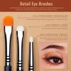 Jessup Eyeshadow Brush Set 7pcs Fluffy T334 Bundled with Face Kabuki Makeup Brushes Set T517 view 3
