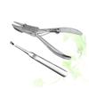 BIUDECO 2PCS Stainless Steel Manicure Nipper Durable Nail and Toenail Cuticle Clippers for Easy Grooming for Home Salon Use view 3