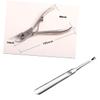 BIUDECO 2PCS Stainless Steel Manicure Nipper Durable Nail and Toenail Cuticle Clippers for Easy Grooming for Home Salon Use view 4
