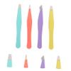 Beaupretty Mini Eyebrow Tweezers 4-Piece Set Stainless Steel Eyebrow Clips for Accurate Hair Removal for Makeup and Grooming view 4