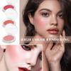 3 Colors Blush Palette,Matte Contour Makeup Blush for Cheeks,Waterproofing Highly Pigmented Face Cheek Blusher with Make Up Brush A12 view 2