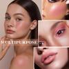 3 Colors Blush Palette,Matte Contour Makeup Blush for Cheeks,Waterproofing Highly Pigmented Face Cheek Blusher with Make Up Brush A12 view 4
