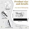 24PCS Thank You Canvas Tote Bags with Handles Zipper Employee Inspirational Makeup Bags for Employee Appreciation Gifts Women Aesthetic Canvas Bag Inspired Gift for Team Staff Teacher Coworkers Office view 3