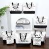 24PCS Thank You Canvas Tote Bags with Handles Zipper Employee Inspirational Makeup Bags for Employee Appreciation Gifts Women Aesthetic Canvas Bag Inspired Gift for Team Staff Teacher Coworkers Office view 4