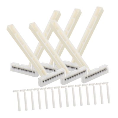 PartyKindom 20pcs Disposable Manual Body Hair Trimmer Razor Travel Size Women Men Compatible Hotel Accessory for Smooth Shaving for Bathing Grooming