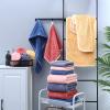 NSUQOA JSEIAJB Three-Piece Gift Set Couple Bath Towel Towel Non-Cotton Bath Wrap Quick-Drying Hair Cap(Blue) view 3
