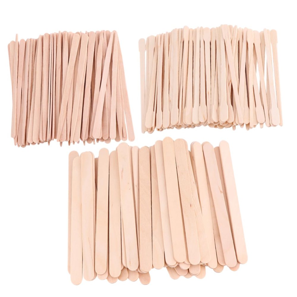 FRCOLOR 600pcs Multifunctional Wax Sticks Hair Removal Applicator for Body and Face Smooth Finish