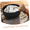 HIAKDOFT Retro Metal Shaving Bowl Men Shave Soap Container Brush Holder Stainless Steel for Bathroom Decor view 3
