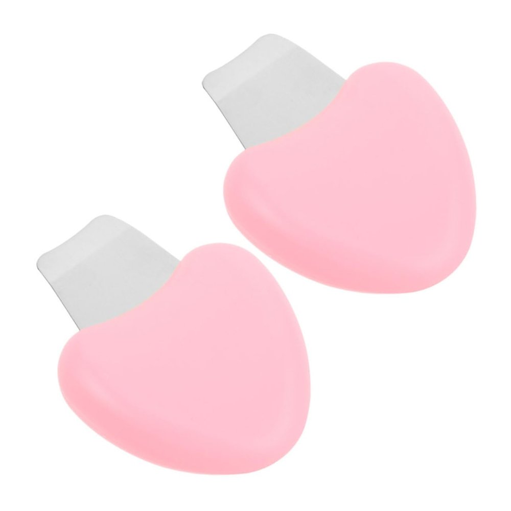 PLAFOPE 2pcs Handheld Blackhead Extractor Tool for Deep Cleansing and Pore Removal Face Scrubber for Facial Care and Hair Removal