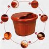 Natural Oak en Footbath Barrel, Pedicure Soaking Basin for Home & Salon Use, Thickened Health Foot Tub with Massage Beads view 3