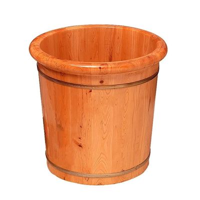 Cedar Foot Bath Bucket for Sauna, Foot Spa, Massage, Handmade en Tub, 25cm Deep