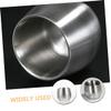 TOVINANNA Double Layer Stainless Steel Shaving Bowl for Men Durable Drop Lather Cup with Comfortable Grip Capacity for Salon and Home Use Versatile Mug view 3