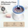 Alyfini Makeup Brush Cleaner Machine + Cleanser Solution Combo, Powerful for Tough Residue on Make Up Brushes/Sponges/Puffs view 4