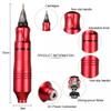 Tattoo Machines Tattoo Machine Kit Rotary Tattoo Machine Gun with Cartridge Needle Paint Tattoo Ink Permanent Makeup Machine(D) view 2