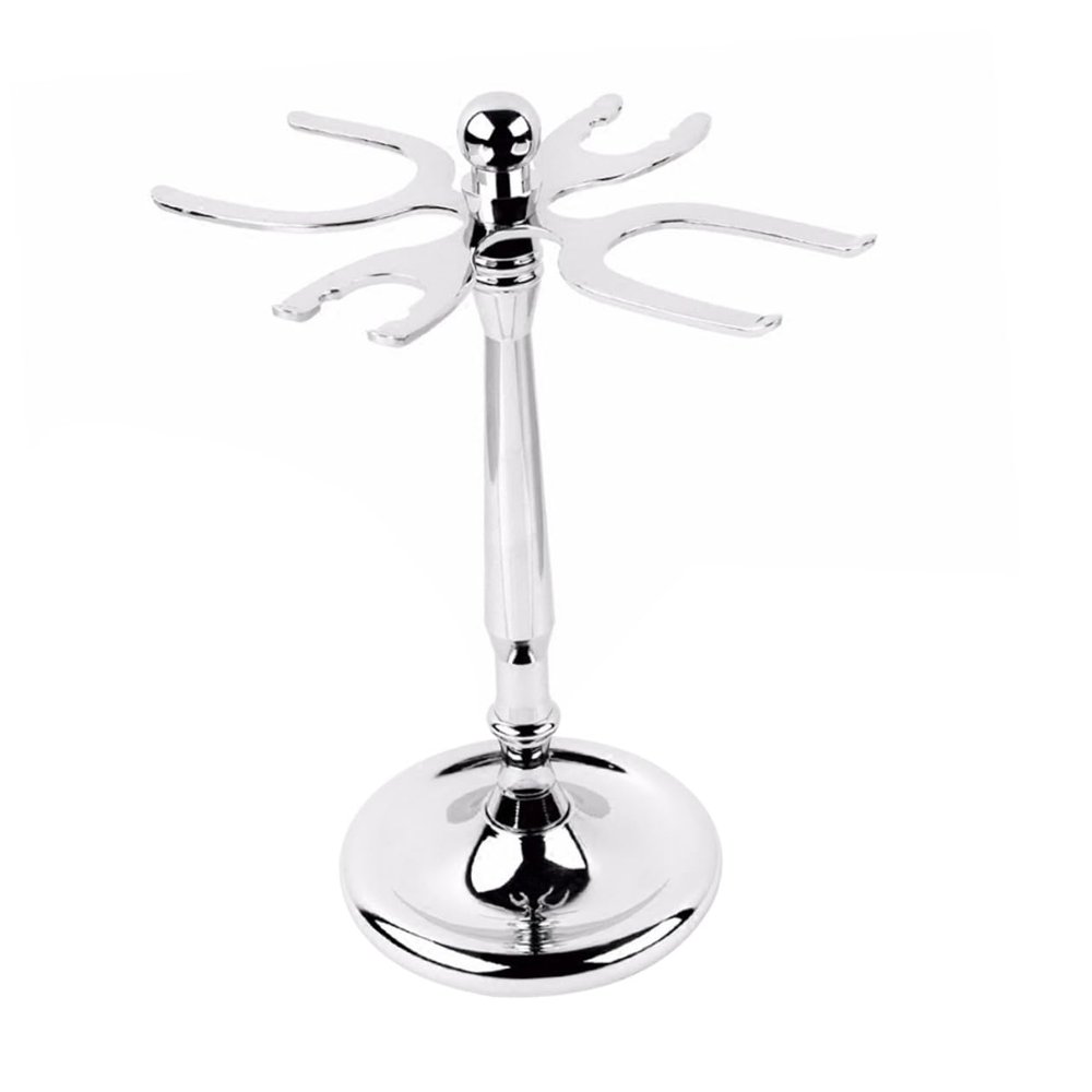 BIUDECO Men's Razor Shaving Brush Holder Bathroom Storage Rack for Razor and Shaving Brushes Adjustable Design for Easy Access Sturdy Stainless Steel for Daily Grooming