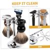 BIUDECO Men's Razor Shaving Brush Holder Bathroom Storage Rack for Razor and Shaving Brushes Adjustable Design for Easy Access Sturdy Stainless Steel for Daily Grooming view 3