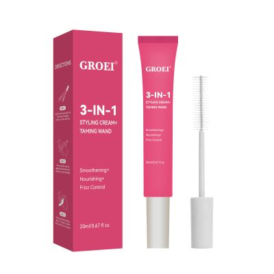 3in1 Styling Cream 20ml + Hair Brush  Nourish, Define & Smooth | Lightweight Frizz Control & Heat Guard