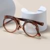 OREUDO Leopard Print Fashion Magnifying Glasses  HD Makeup Mirror & Reading Glasses 2-in-1, with Case & Cloth (coffee brown, 1.5 X) view 2