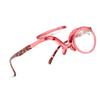 OREUDO Leopard Print Fashion Magnifying Glasses  HD Makeup Mirror & Reading Glasses 2-in-1, with Case & Cloth (coffee brown, 1.5 X) view 4