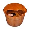 En Foot Spa Barrel, Rubber Foot Bath Tub with Lid, Massage Pedicure Basin, Household Use view 1