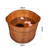 En Foot Spa Barrel, Rubber Foot Bath Tub with Lid, Massage Pedicure Basin, Household Use view 3