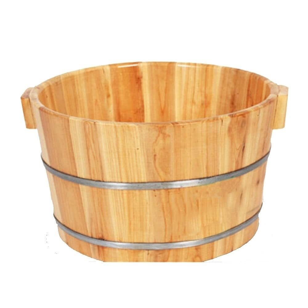 Natural Cedar en Foot Bath Barrel, Pedicure Tub for Home Spa & Health Care, Fumigation Foot Soak Tub