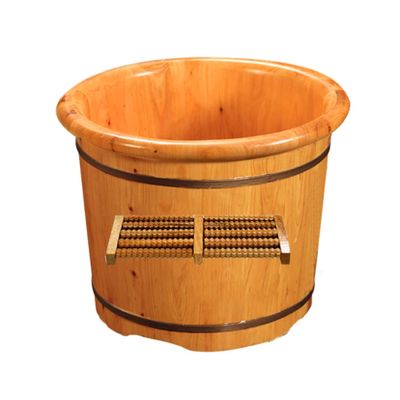 Cedar Foot Bath Tub Barrel, Natural en Foot Soaking Basin for Relaxation, 30cm