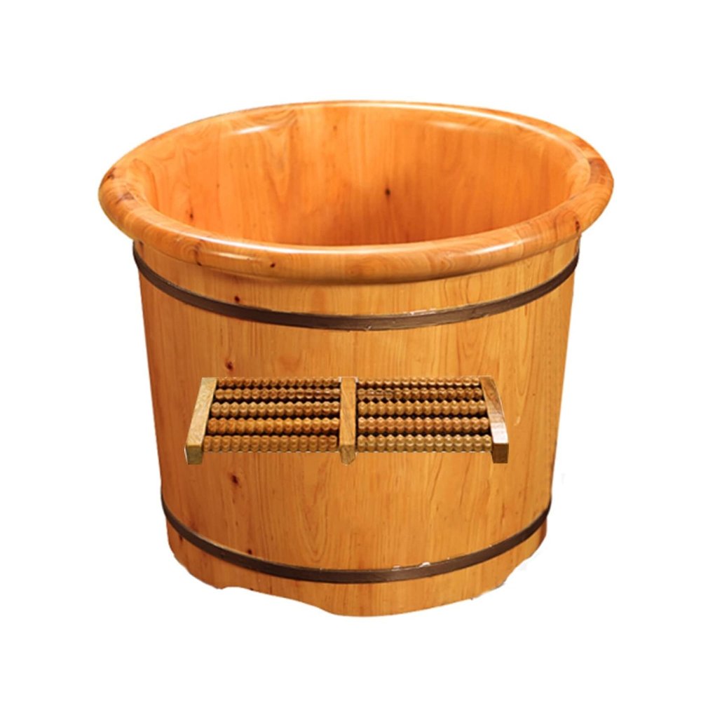 Cedar Foot Bath Tub Barrel, Natural en Foot Soaking Basin for Relaxation, 30cm