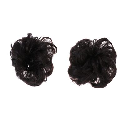 VICASKY 2Pcs Synthetic Hair Bun Chignon Tool for Women Creative Headdress Delicate Headwear Design for Updos and Special Occasions