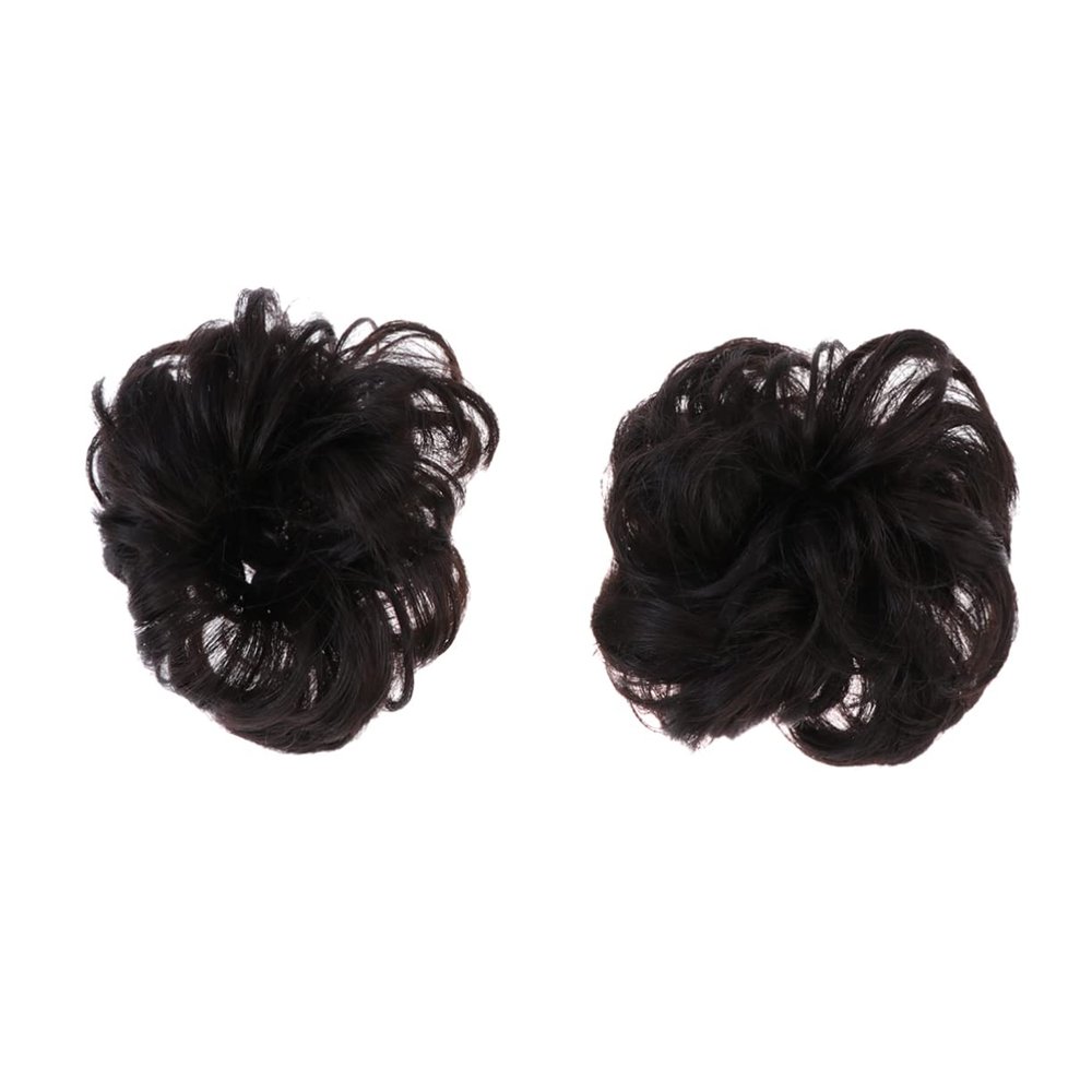 VICASKY 2Pcs Synthetic Hair Bun Chignon Tool for Women Creative Headdress Delicate Headwear Design for Updos and Special Occasions