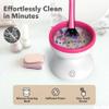 Alyfini Makeup Brush Cleaner Machine + Cleanser Solution Combo, Powerful for Tough Residue on Make Up Brushes/Sponges/Puffs view 4