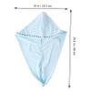 BIUDECO 2pcs Microfiber Hair Drying Caps Quick Dry Towels for Women Lace Trim Absorbent Bath Supplies for Home Use and Showers view 4