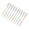 Beavorty 1set Portable Eyebrow Razor Set Ergonomic Design Eyebrow Trimmer with Protective Cover Makeup Beauty Tools for Travel and Home Grooming 10pcs view 1