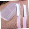 Beavorty 1set Portable Eyebrow Razor Set Ergonomic Design Eyebrow Trimmer with Protective Cover Makeup Beauty Tools for Travel and Home Grooming 10pcs view 4
