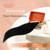 120g 14inch Natural Black Weft Hair Extensions Bundle Machine Weft Hair Extensions with Genius Sew in Extensions Human Hair 2 Packs view 2