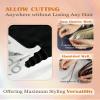 120g 14inch Natural Black Weft Hair Extensions Bundle Machine Weft Hair Extensions with Genius Sew in Extensions Human Hair 2 Packs view 4