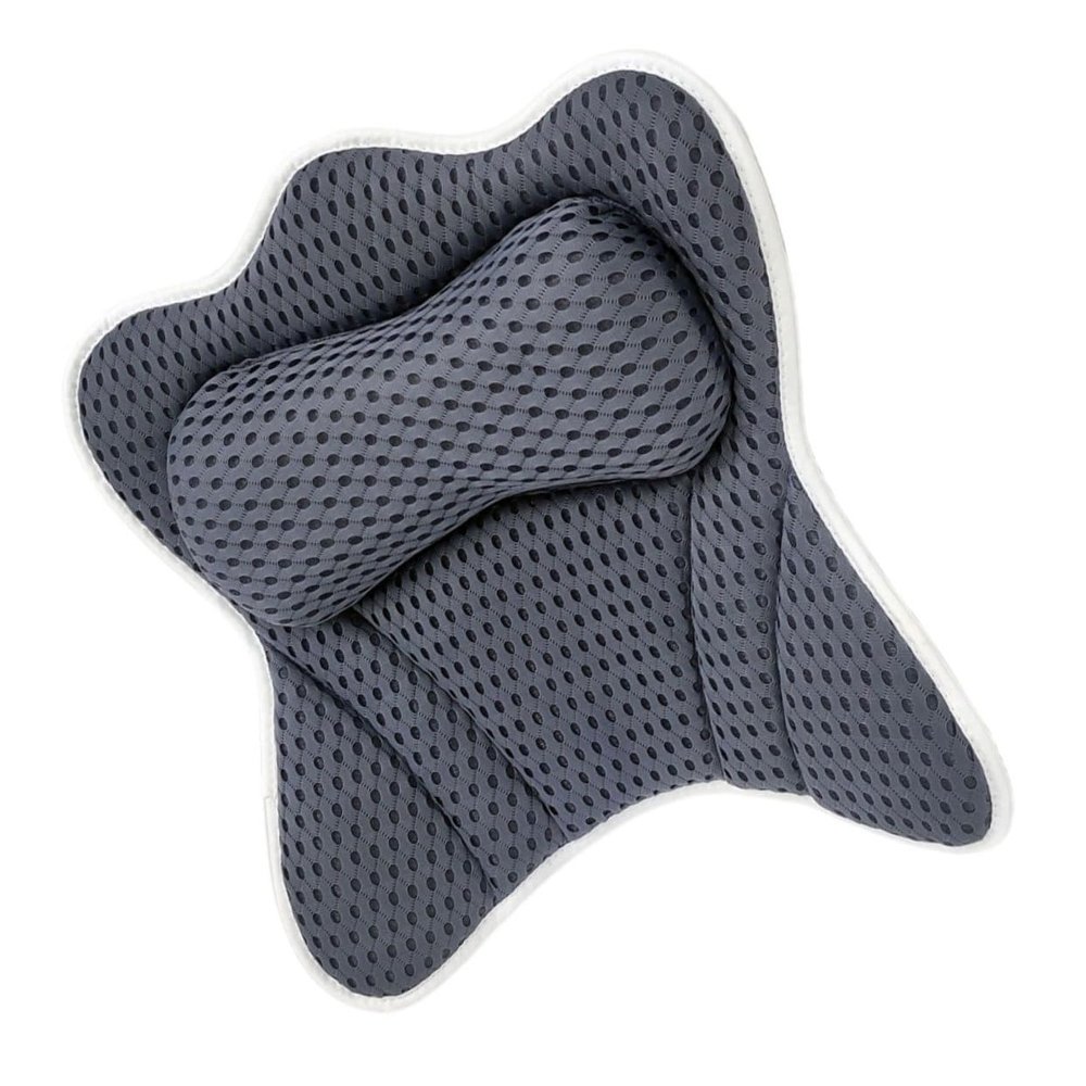 Beavorty Bathtub Pillow Suction Cup Bath Accessories for Tub Neck Support Pillow for Spa Bathing