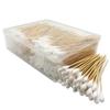 6 Inch Long Large Size Cotton Swabs 400PCS in Storage Box,Bamboo Sticks & Highly Absorbent Tipped Applicators for Pet Care view 1