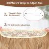 BUPPLER Halo Hair Extensions 20 Inch Invisible Wire Hair Extensions Adjustable Long Wavy Hairpiece Synthetic Upgrade 4 Secure Clips in Hairpieces 20 Inch,Honey Blonde view 3