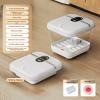 Altsuceser Collapsible Foot Spa with Thermostatic Heating Bubbles Red Light Therapy, Foot Bath Massager with 4 Acupressure 8 Rollers Massage Timer Control,Luxury Foldable Foot Bath for Relaxation Str view 2