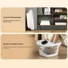 Altsuceser Collapsible Foot Spa with Thermostatic Heating Bubbles Red Light Therapy, Foot Bath Massager with 4 Acupressure 8 Rollers Massage Timer Control,Luxury Foldable Foot Bath for Relaxation Str view 4