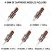 50 Assorted Tattoo Cartridge Needles Mixed Size #12 Round Liner Curved Magnum - 5 Pcs 1203RL - 10 Pcs each of 5RL, 9RM, 15M1-15 Pcs 1207RL Pro Disposable Membrane Tattoo Needles view 2
