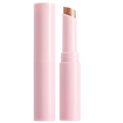 BEUKING Jelly Highlights Eyeshadow Stick, Glitter Eye & Face Highlighter, Diamond Long Lasting Waterproof Muti-Purpose Shiny Stick for Eye Lip Face Makeup (06# Starlit Silver, 0.11 oz)