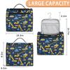 Adornori Excavator Travel Toiletry Bag for Men and Women, Large Hanging Makeup Bag Organizer Toiletries Bag for Travel, Tractor Machinery Trucks Cosmetic Bag with Handle view 2
