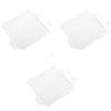 3Pcs Makeup Hand-held Palette, Professional Makeup Mixing Tray, Clear Acrylic Palette for Foundation, Eyeshadow, Cosmetics, Powders and Nail Art Manicure view 1