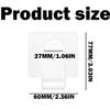3Pcs Makeup Hand-held Palette, Professional Makeup Mixing Tray, Clear Acrylic Palette for Foundation, Eyeshadow, Cosmetics, Powders and Nail Art Manicure view 2
